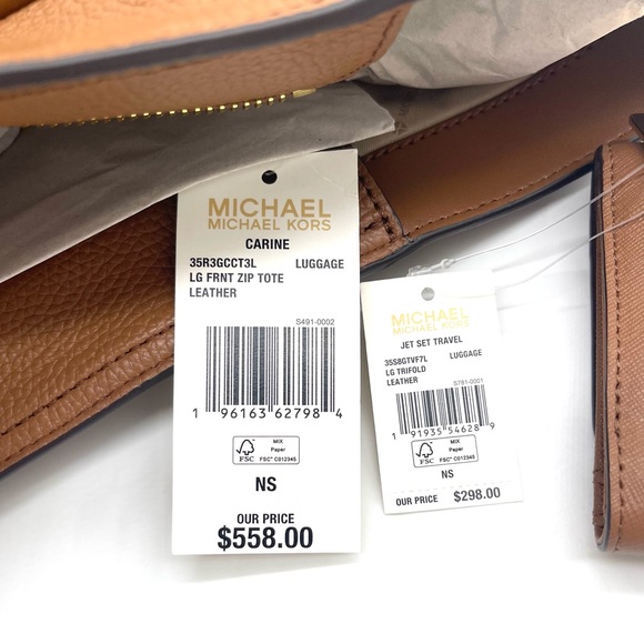 Michael Kors Large Carine Tote Bag & Trifold Wallet - Picture 13 of 13